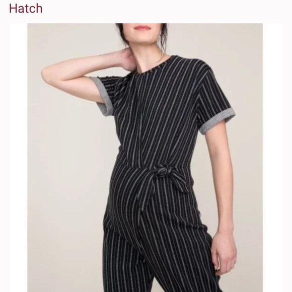 Hatch Brand Voyage Striped Lolo Jumpsuit *Hatch Size 1 (pre-pregnancy 2-4) - Picture 1 of 10